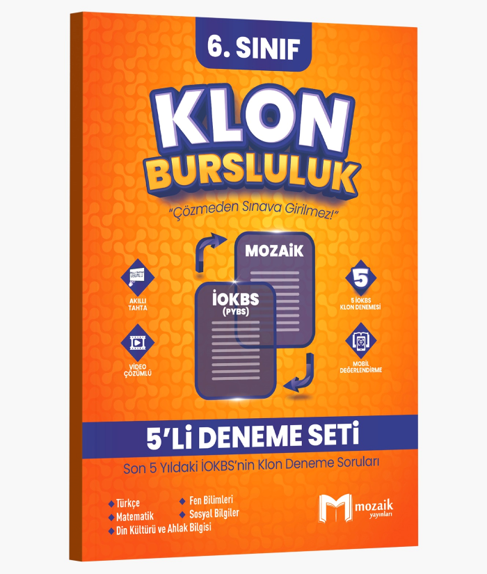 6.SINIF MOZAİK KLON 5 Lİ DENEME SETİ - 2025
